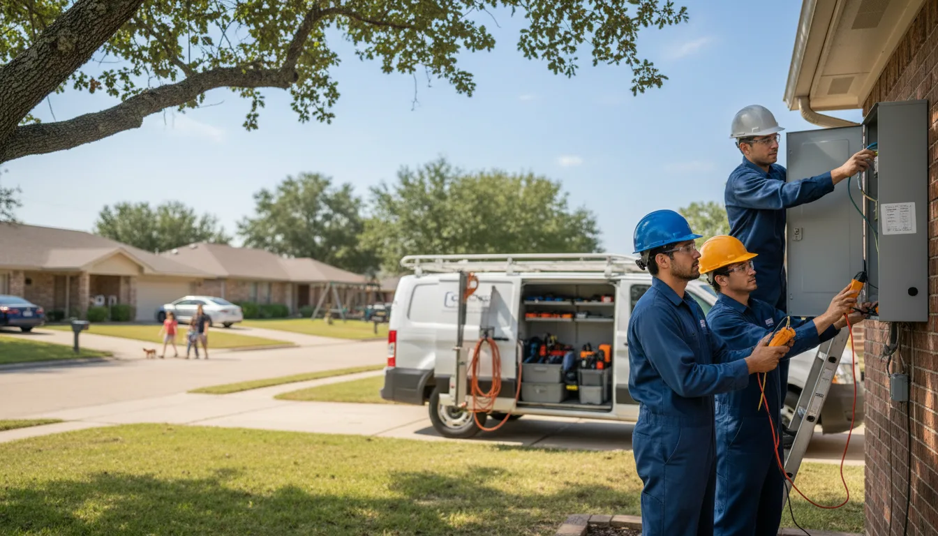 Certified electrician providing emergency electrical services in Nolanville, TX